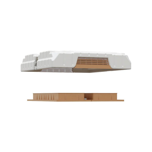 Apimaye Hive Top Cover (White) & Feeder